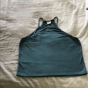 DONATED to local social worker🙏 Simple teal crop top